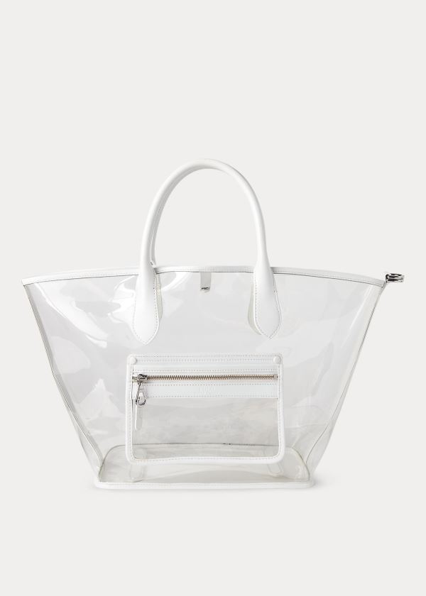 Polo Ralph Lauren Clear Medium Bellport Tote Bag Dame Danmark (CAKRV6289)